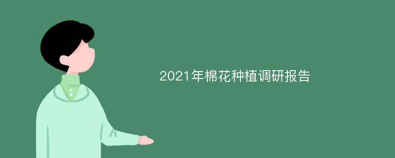 2021年棉花种植调研报告